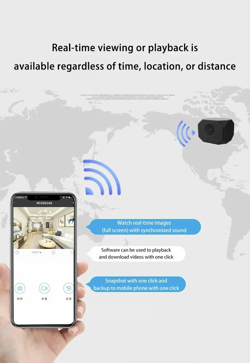 1080P HD Mini Camera WiFi IP AP Remote Monitoring Lightweight Portable Camcorder Smart Home Surveillance Security Cam 2025