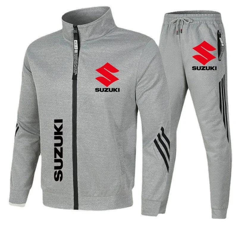 Suzuki off-road motorcycle riding suit, casual and fashionable hoodie, racing team uniform, outdoor men's and women's sportswear