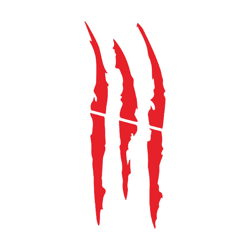 Motorcycle Car Sticker Universal Monster Claw Scratched Stripe Decal Marker Reflective Waterproof Moto Decoration Accessories
