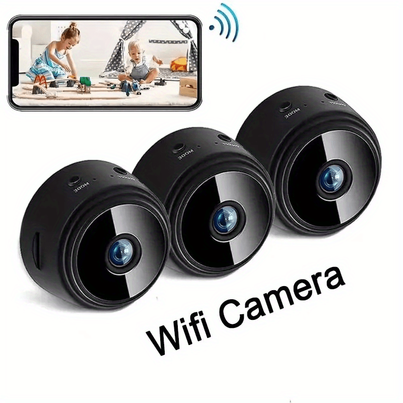 Smart 2.4Ghz WiFi Security Camera: Remote Viewing, Wireless, USB Charging, Suitable for Office, Restaurant, Renovation, Dry, Indoor Use