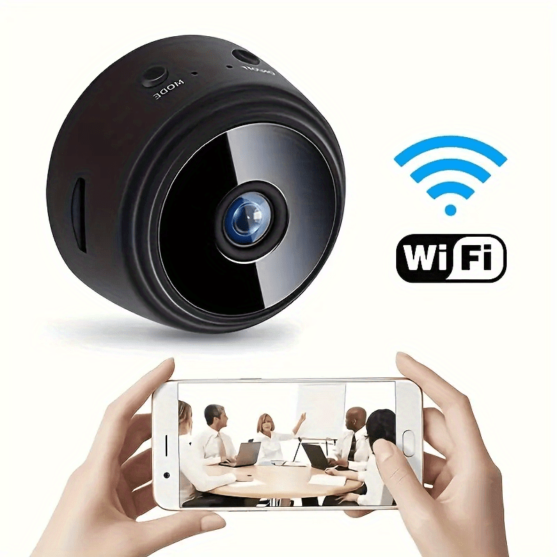 Smart 2.4Ghz WiFi Security Camera: Remote Viewing, Wireless, USB Charging, Suitable for Office, Restaurant, Renovation, Dry, Indoor Use