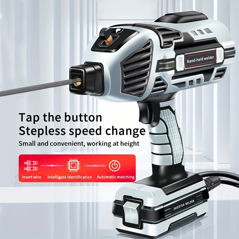 Semi-automatic Welding Machine 220V±15% Handheld Arc Welder Home Electric Welder Fully Automatic Smart Welder With Toolbox, European Plug