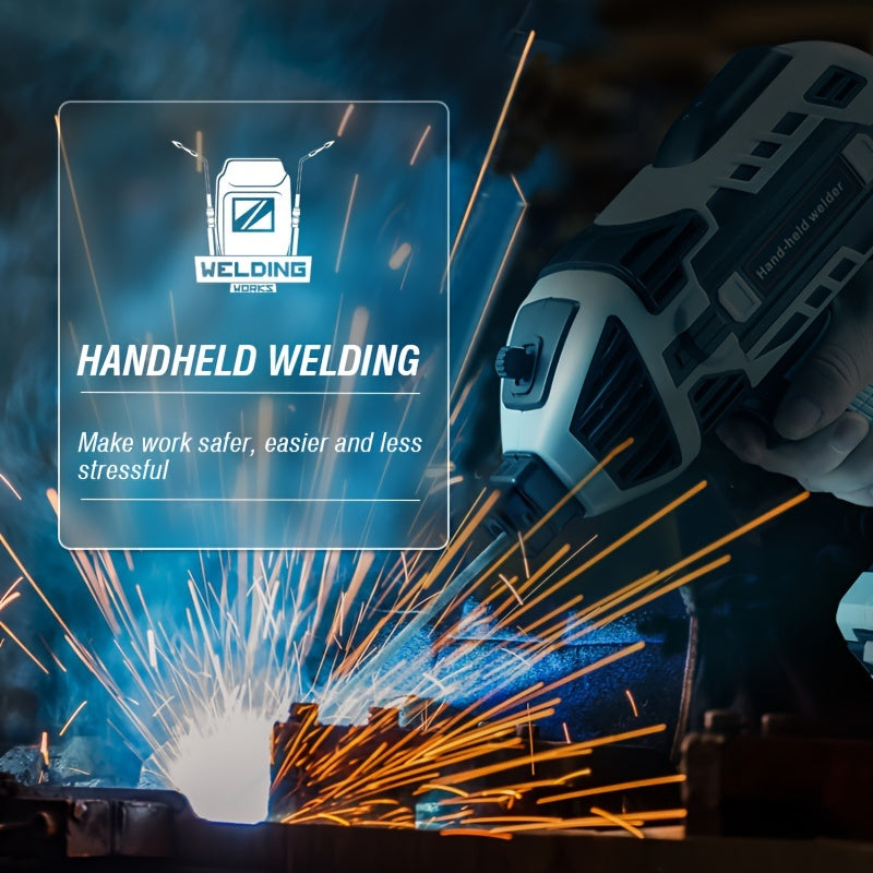 Semi-automatic Welding Machine 220V±15% Handheld Arc Welder Home Electric Welder Fully Automatic Smart Welder With Toolbox, European Plug