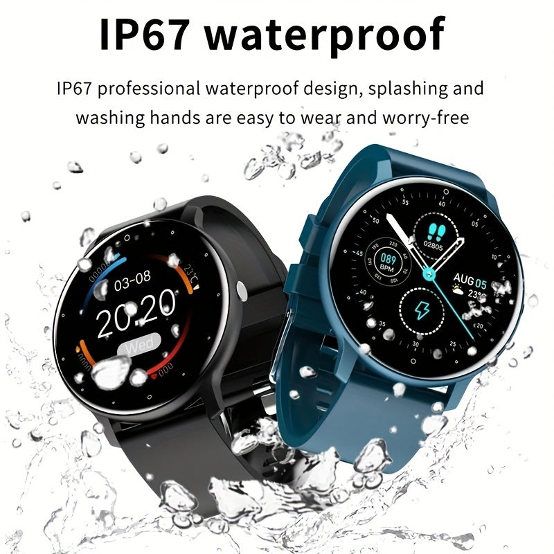 Smart Watches, Men's Sport Multifunction Waterproof Full Touch Screen Smartwatch For Android IOS