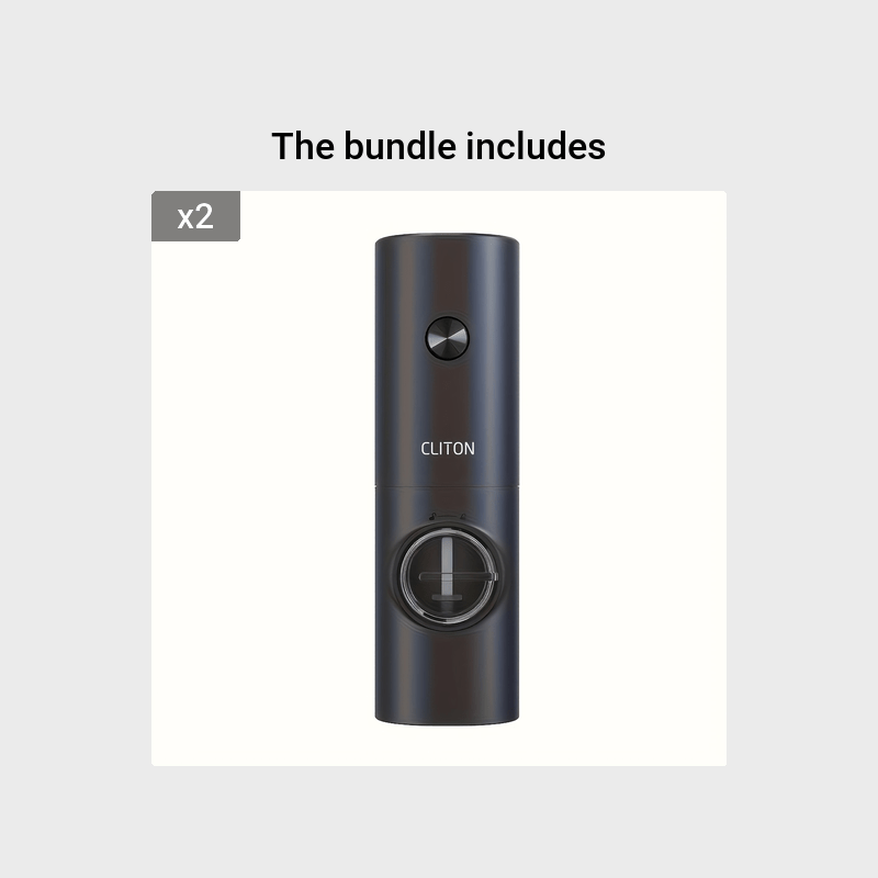 CLITON Electric Pepper Grinder, 3 in 1, Automatic Kitchen Grinder