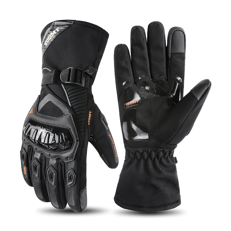Winter Motorcycle Gloves Men Women Cycling Gloves Motorcycle Scooter Thick Warm Gant for Moto Guantes Motorbike Riding Gloves
