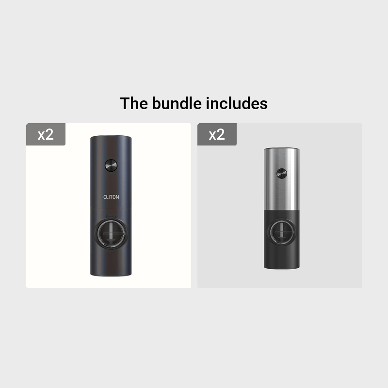 CLITON Electric Pepper Grinder, 3 in 1, Automatic Kitchen Grinder