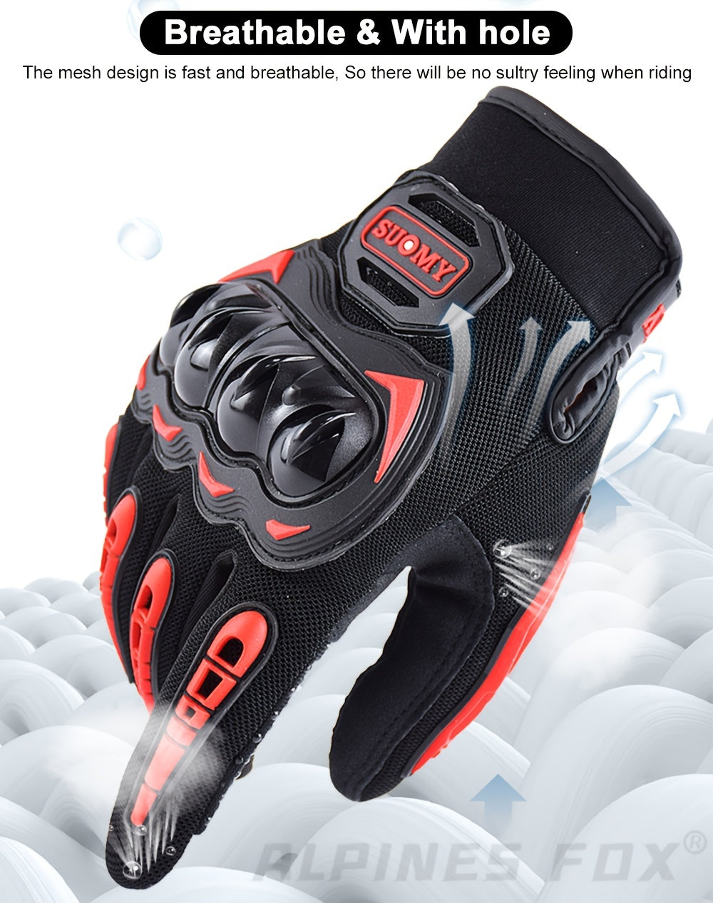 SUOMY Summer Motorcycle Gloves Men Women Touch Screen Breathable Moto Racing Riding Motorbike Motocross Gloves