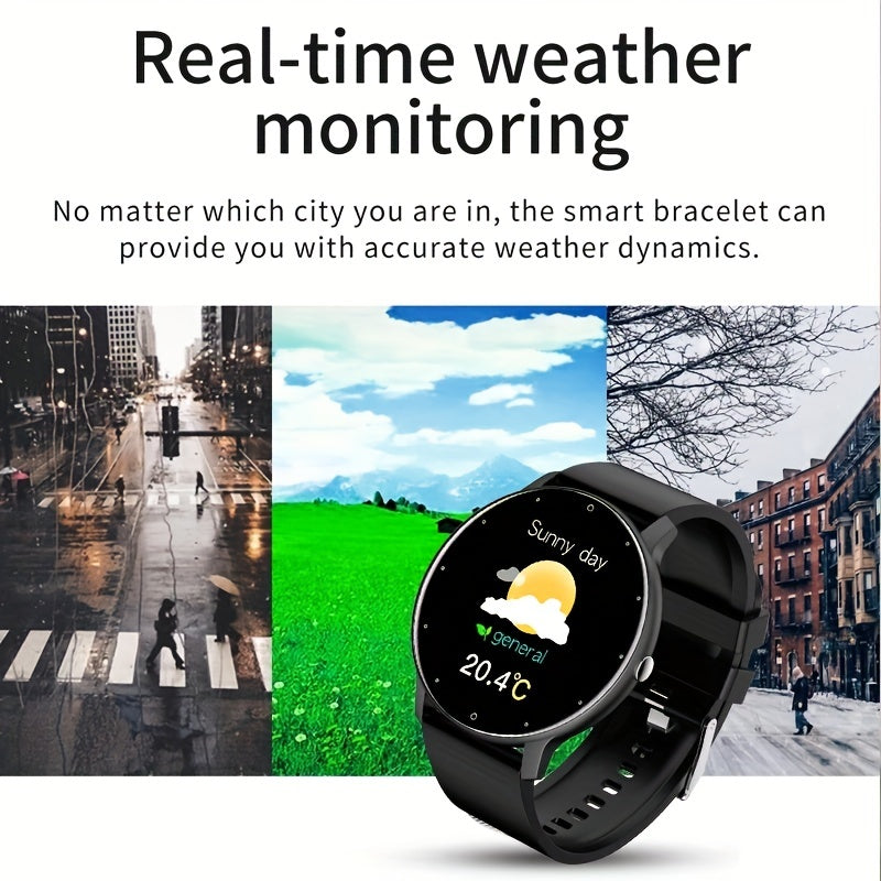 Smart Watches, Men's Sport Multifunction Waterproof Full Touch Screen Smartwatch For Android IOS