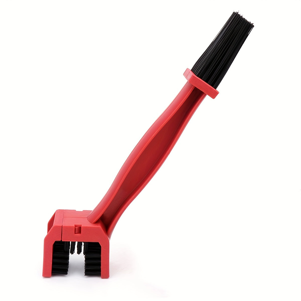 1pc Red Bicycle Chain Brush: Get Your Chain Cleaned Quickly and Easily with this Three-Sided Motorcycle Square Head Brush!