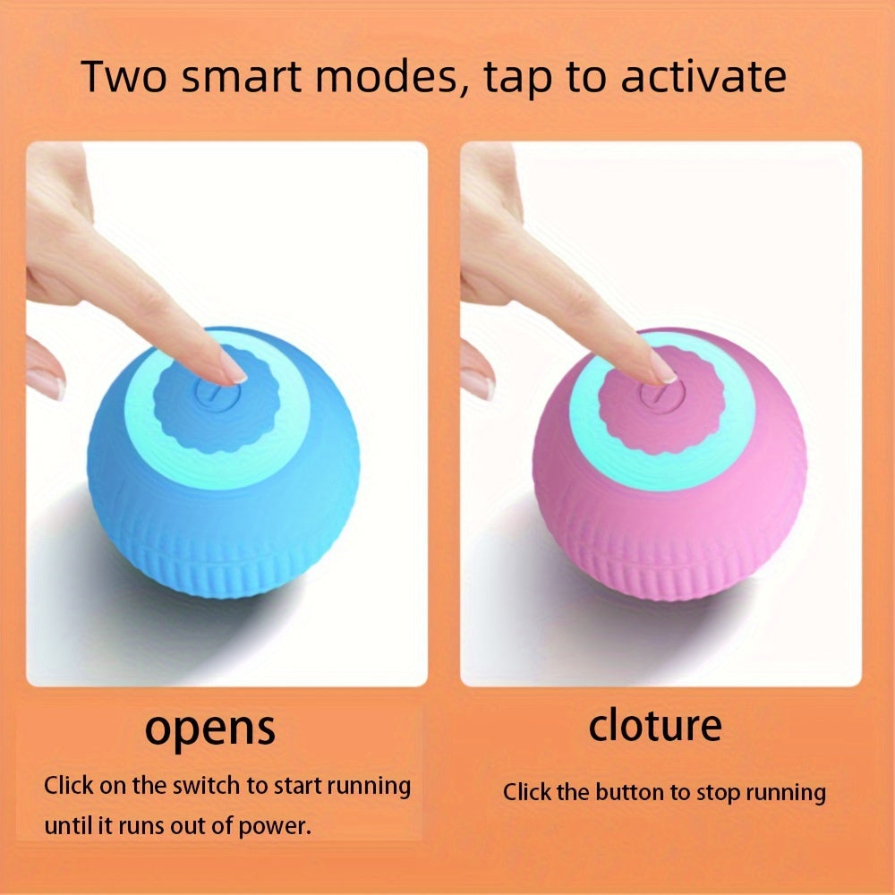 1PC Electric Rolling Ball Cat Toy, Interactive And Fun Pet Smart Rotating Ball Chasing Toy For Training And Gaming
