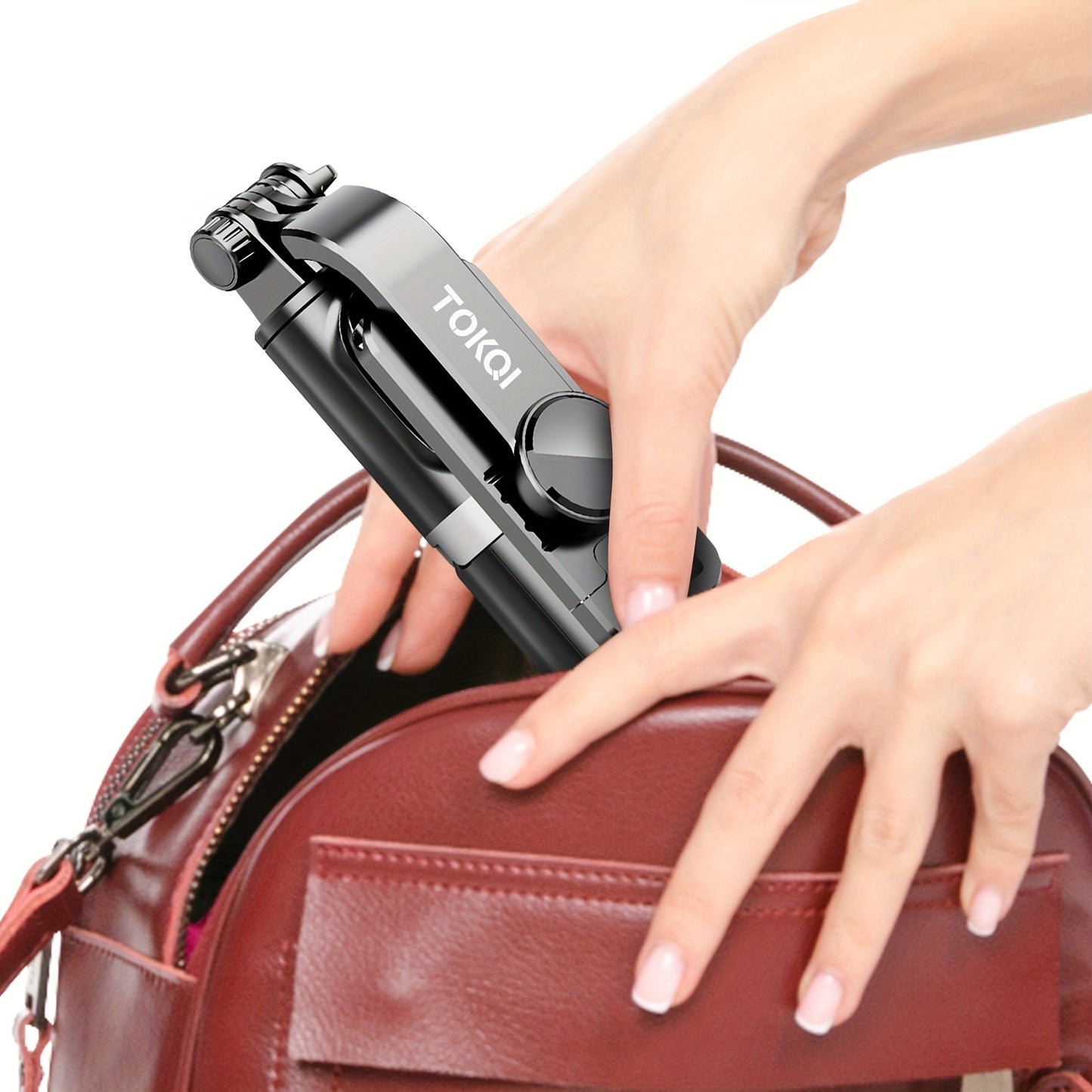 101.6cm Phone Selfie Stick Tripod, Extendable Selfie Stick All-in-One Smartphone Tripod Stand with Wireless Remote 360° Rotation