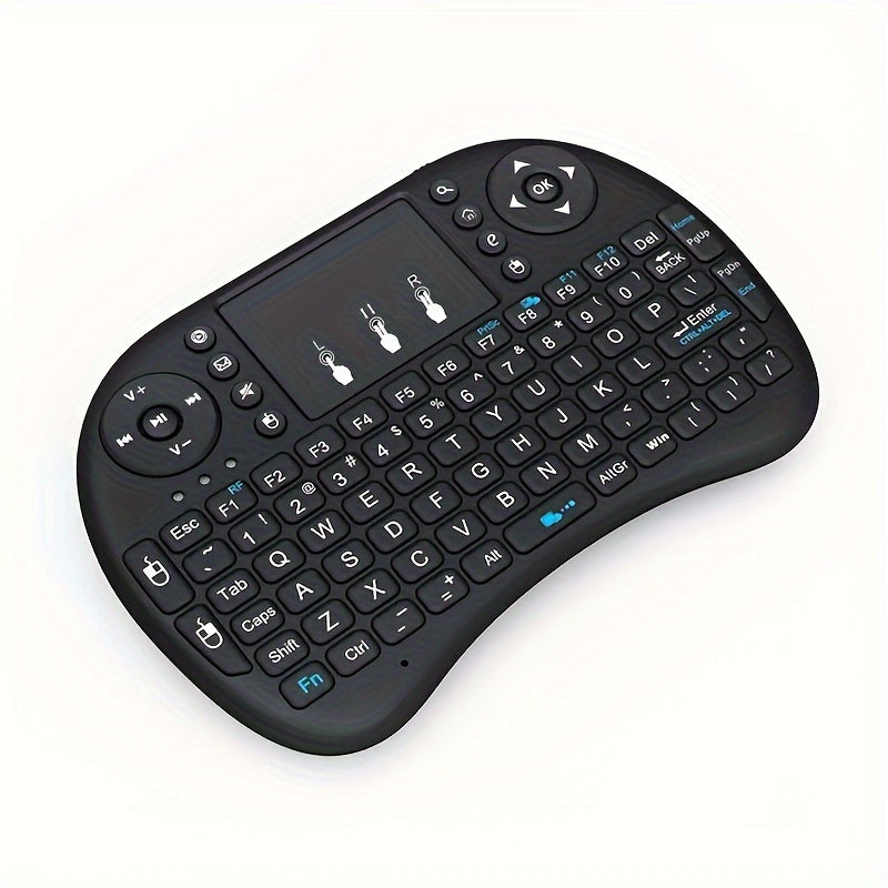 Plug & Play 2.4G Mini Wireless Keyboard With Touchpad - Ideal For Android Tv Box, For Smart Tv, Projector, Ps3, And More!
