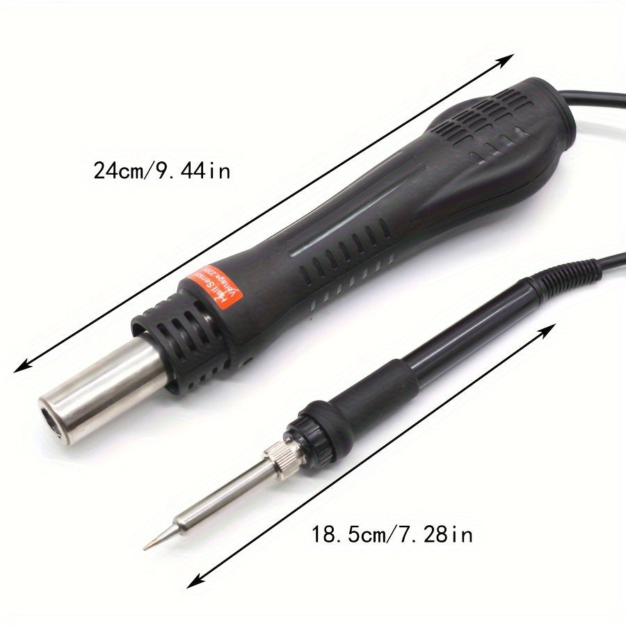 1 Set, 5.08 Cm 1 Hot Air Gun And Electric Soldering Iron Station, 8898 Portable Rework Station, Soldering Kit, Fathers Day Gifts, Gadgets For Men