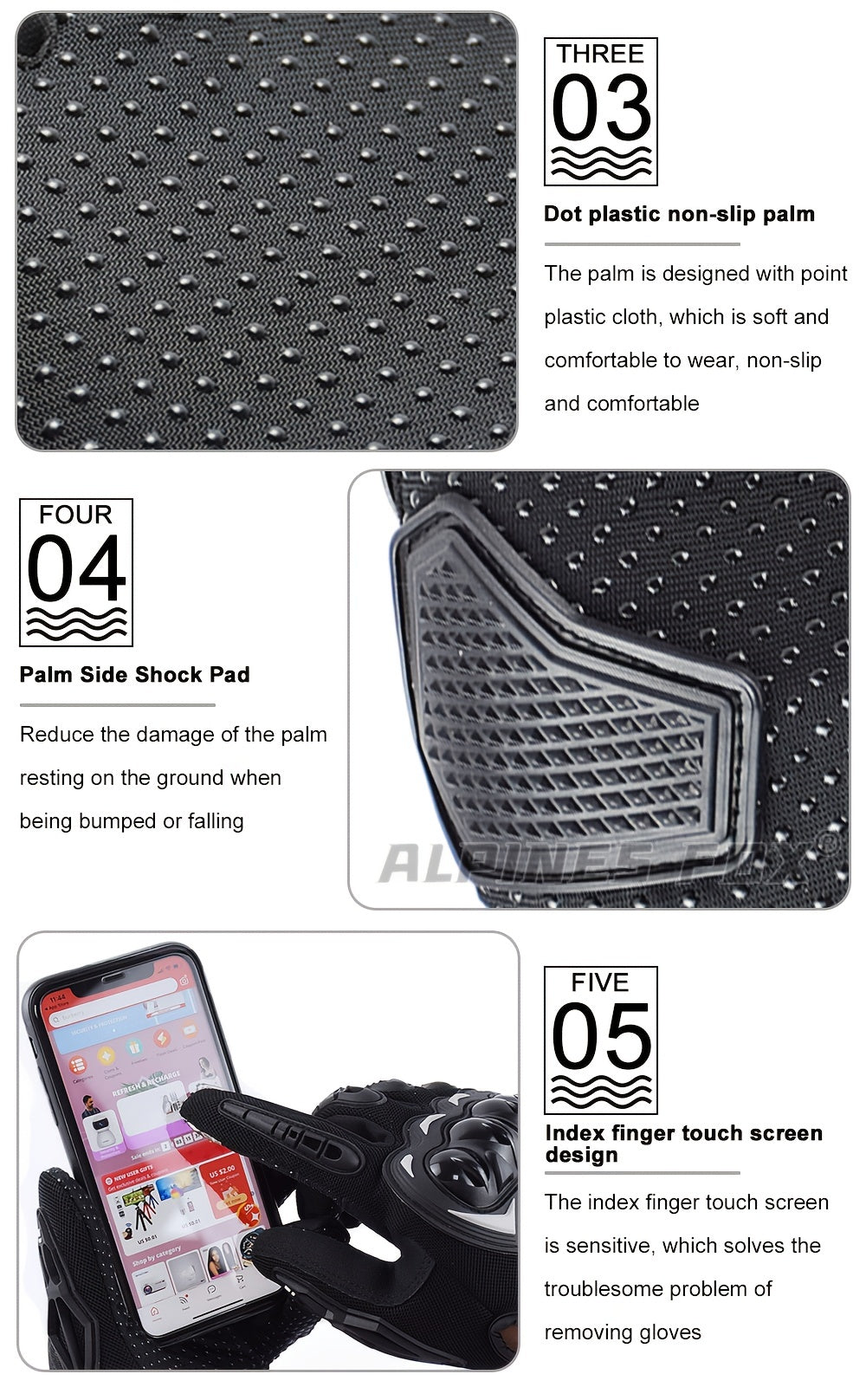 SUOMY Summer Motorcycle Gloves Men Women Touch Screen Breathable Moto Racing Riding Motorbike Motocross Gloves