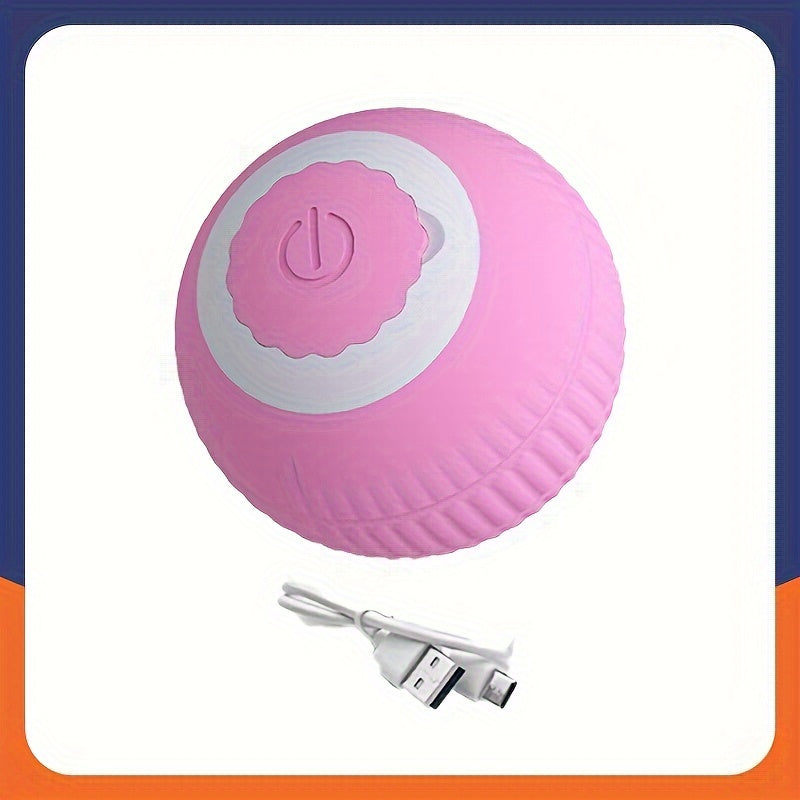 1PC Electric Rolling Ball Cat Toy, Interactive And Fun Pet Smart Rotating Ball Chasing Toy For Training And Gaming