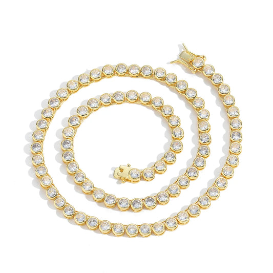 BC249 3MM 4MM 5MM Men and Women Tennis Chain Necklace Fashion Jewelry