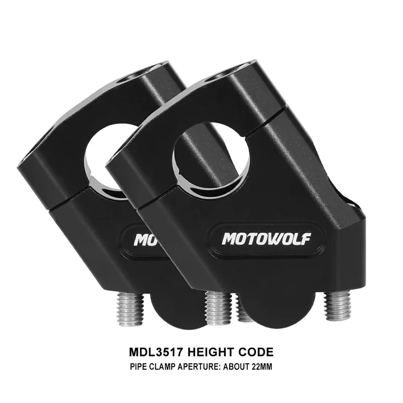 NEW Motorcycle 22mm 28mm Handlebar Heightening Riser Bar Clamp Mount For Honda NTV650 NTV 650 Deauville 700 Varadero 125