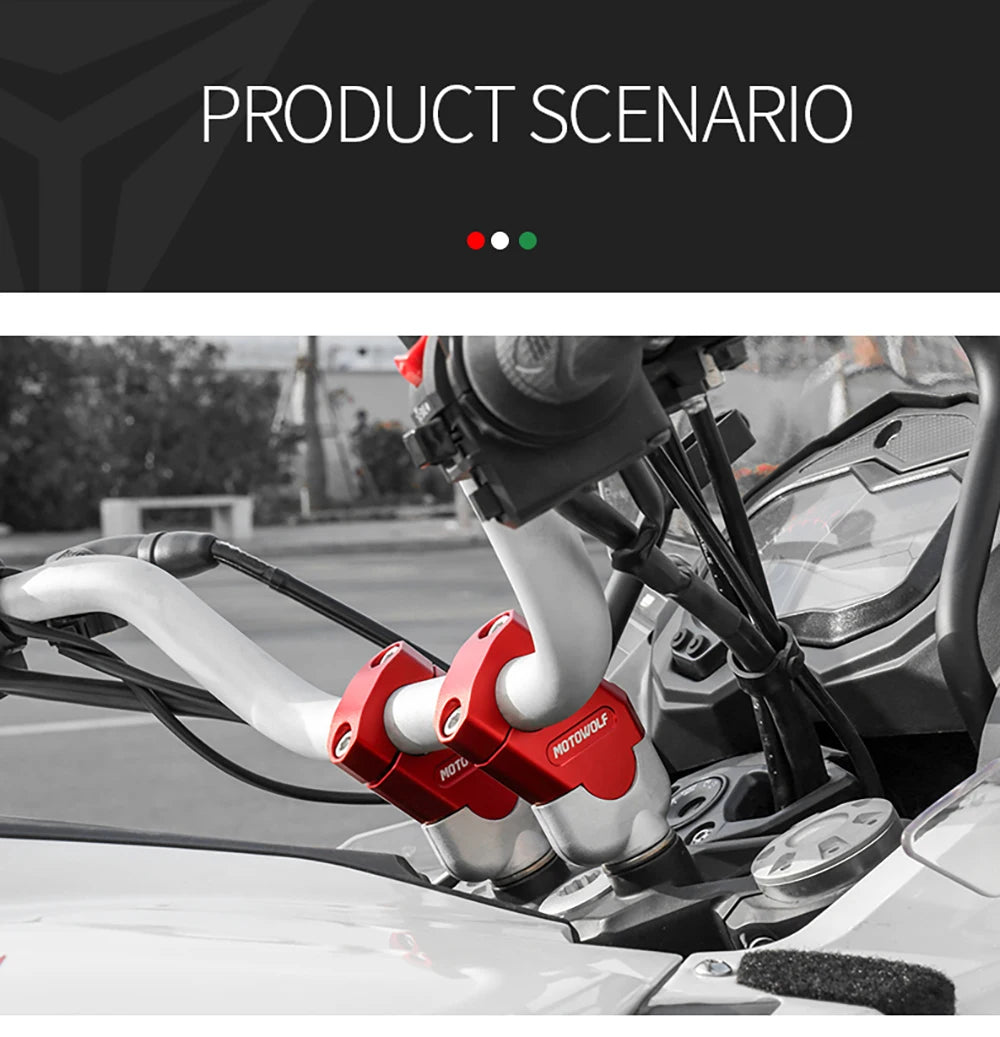 NEW Motorcycle 22mm 28mm Handlebar Heightening Riser Bar Clamp Mount For Honda NTV650 NTV 650 Deauville 700 Varadero 125