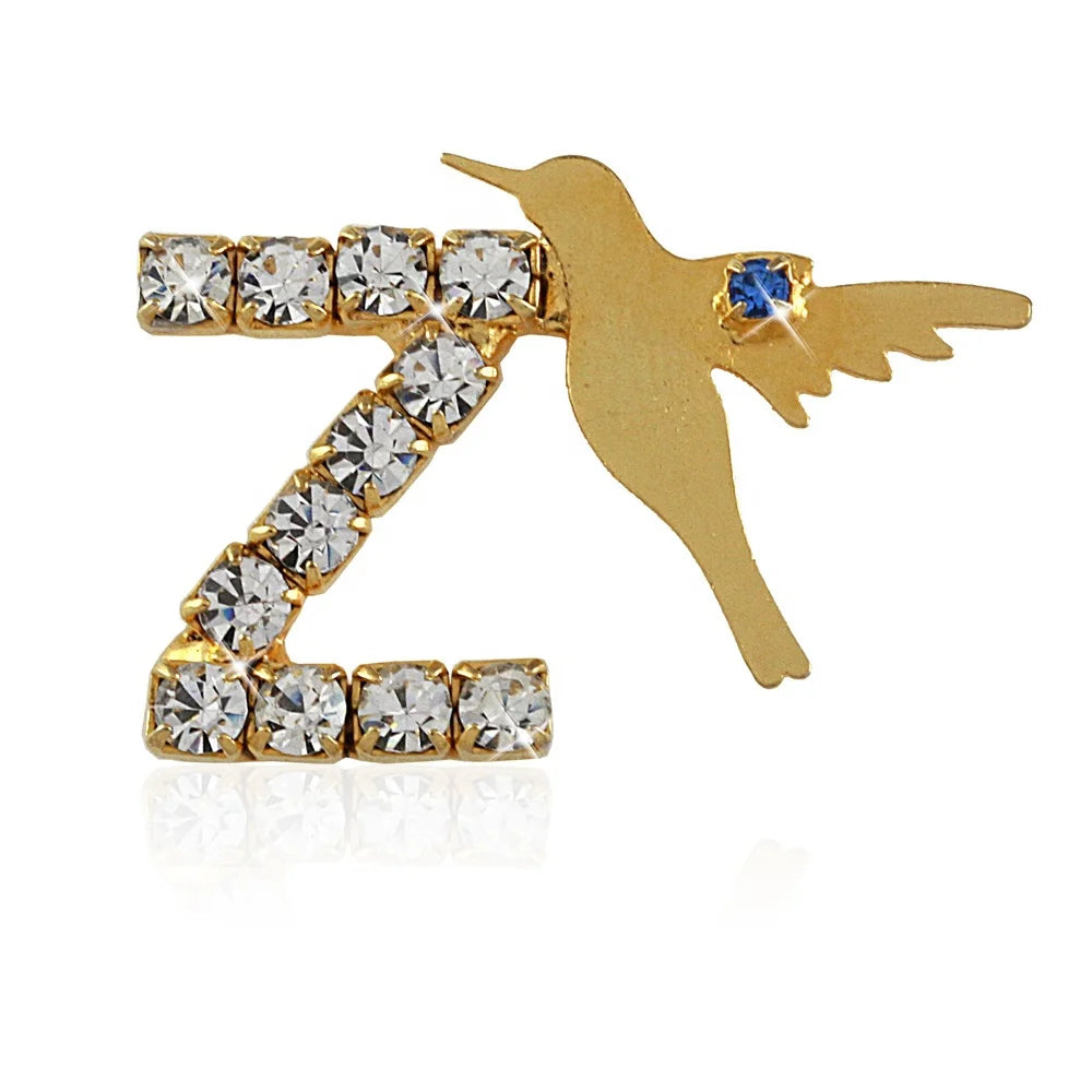 Fashion Metal Sparking Rhinestone Social 1920 Club Greek Letter Zeta Phi Beta Necklace Sorority Jewelry for Finer Women