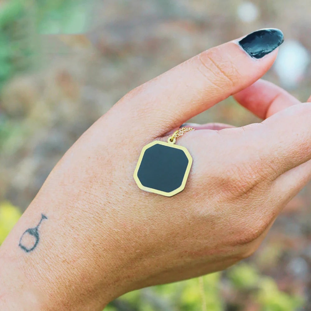 Custom Photo Necklace with Hidden Picture Heat Activated Temperature Change Magic Necklace Gift Jewelry