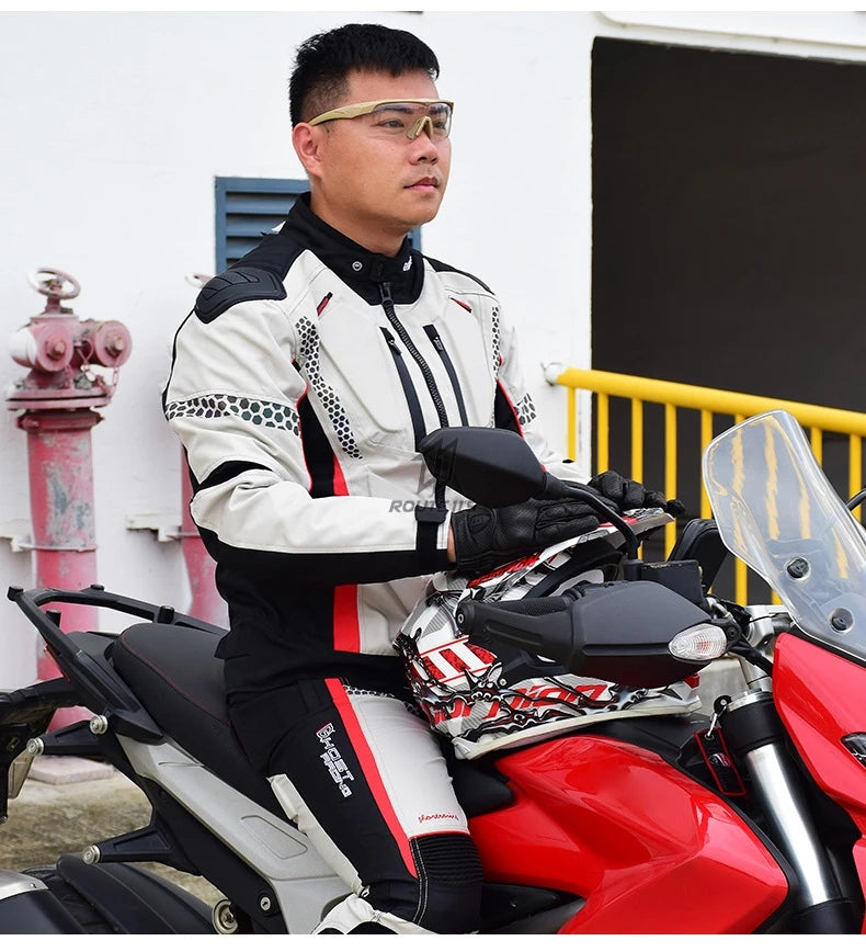 GHOST RACING Motorcycle Jacket Protective Gear Motorbike Riding moto jacket Waterproof windproof Moto Clothing Motorcycle Suits