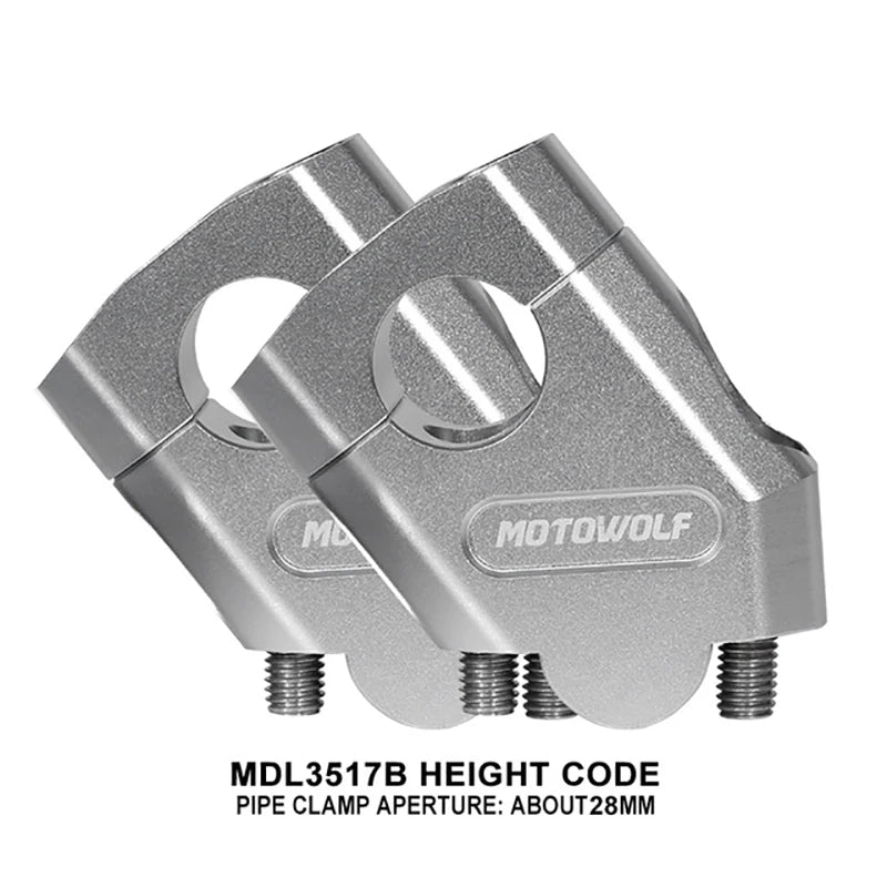 NEW Motorcycle 22mm 28mm Handlebar Heightening Riser Bar Clamp Mount For Honda NTV650 NTV 650 Deauville 700 Varadero 125