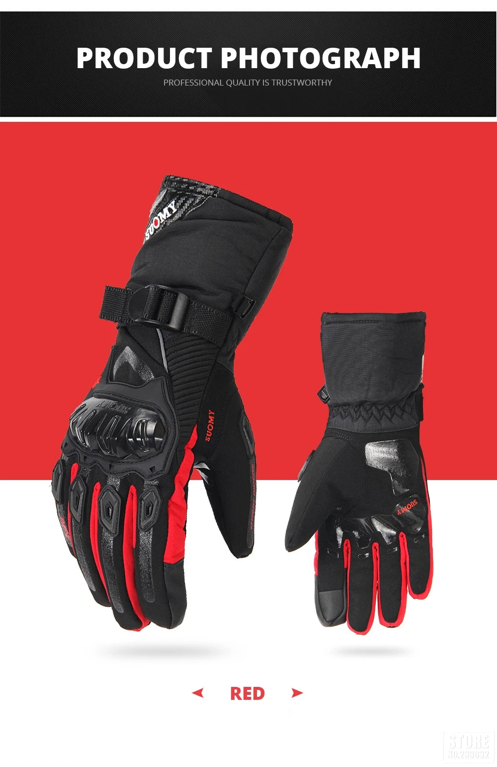 Motorcycle Gloves Windproof Waterproof Guantes Moto Men Motorbike Riding Gloves Touch Screen Moto Motocross Gloves Winter