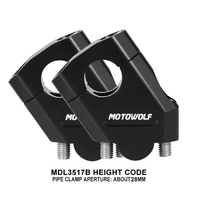 NEW Motorcycle 22mm 28mm Handlebar Heightening Riser Bar Clamp Mount For Honda NTV650 NTV 650 Deauville 700 Varadero 125
