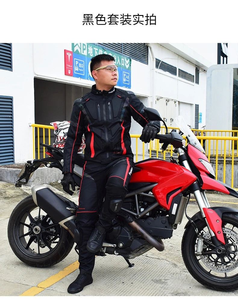 GHOST RACING Motorcycle Jacket Protective Gear Motorbike Riding moto jacket Waterproof windproof Moto Clothing Motorcycle Suits