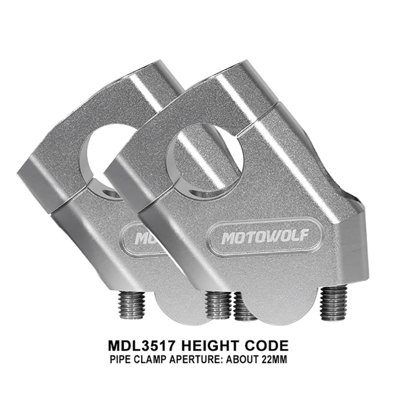 NEW Motorcycle 22mm 28mm Handlebar Heightening Riser Bar Clamp Mount For Honda NTV650 NTV 650 Deauville 700 Varadero 125