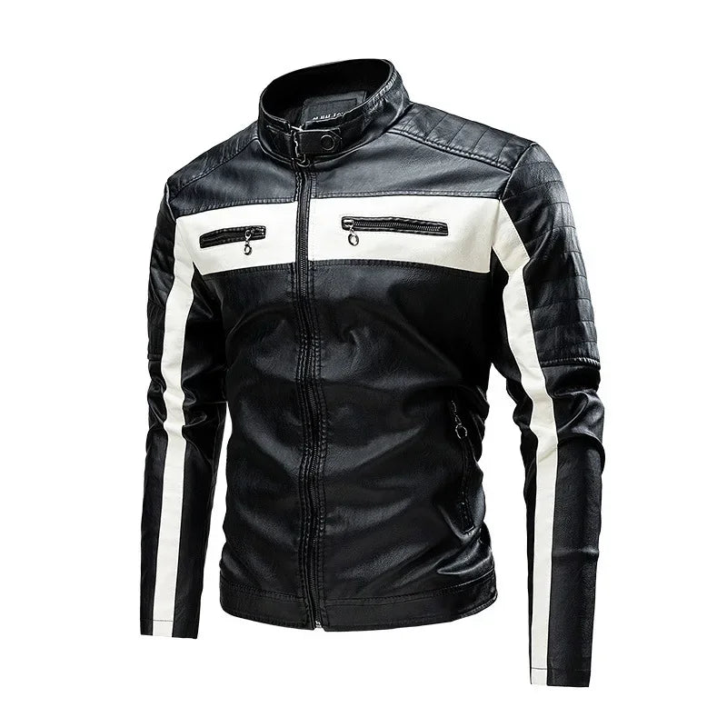 Personalized Outdoor Motorcycle Riding Suits for Young People, Spring and Autumn Stand - Collar Zipper Casual Jackets. M-5XL