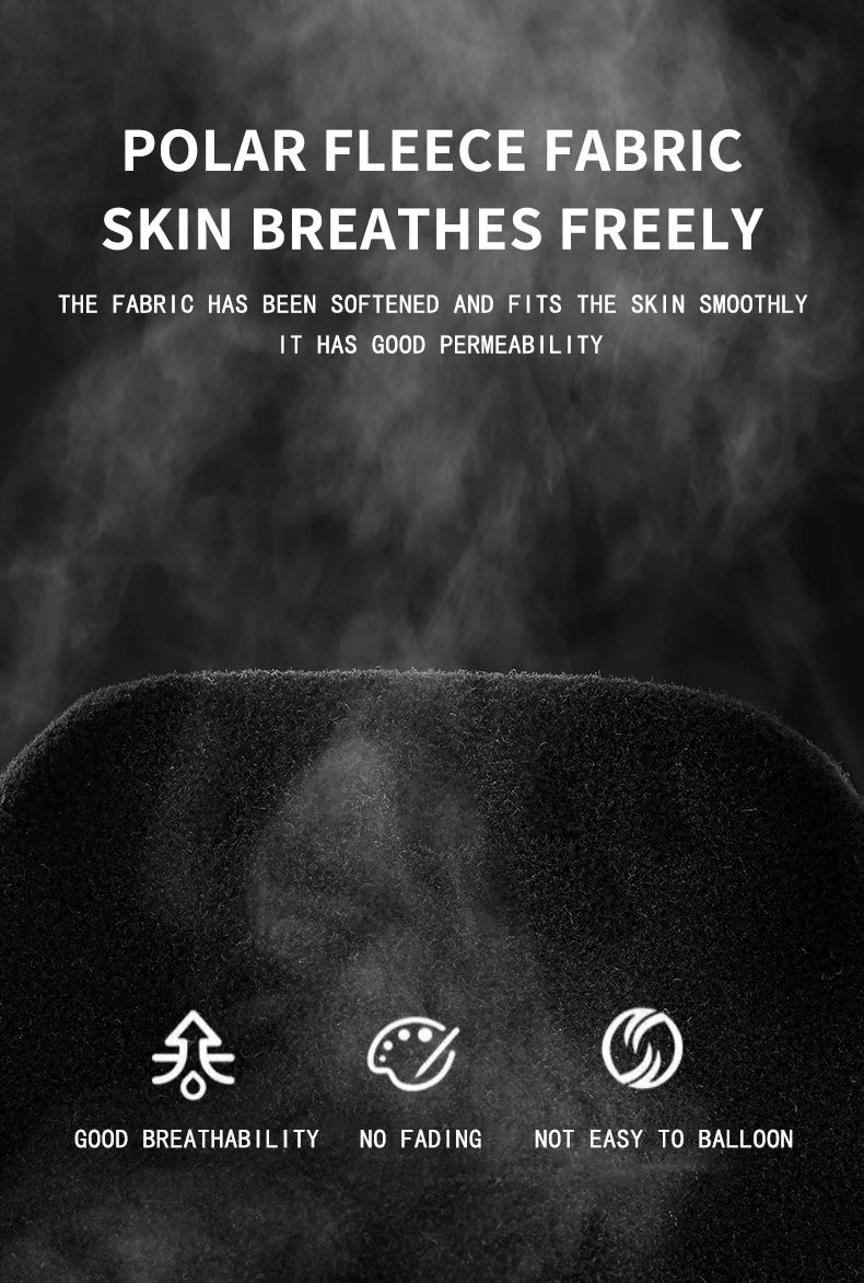 Motorcycle Warm Scarf Fleece Ski Mask Windproof Polar Fleece Cycling Drawstring Thickened Autumn Winter Unisex Face Cover