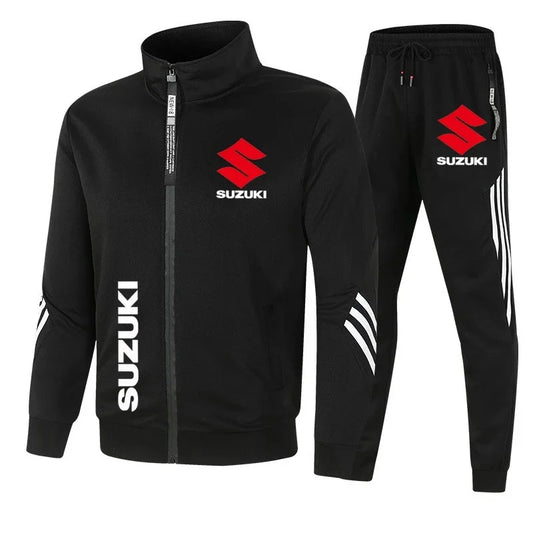 Suzuki off-road motorcycle riding suit, casual and fashionable hoodie, racing team uniform, outdoor men's and women's sportswear