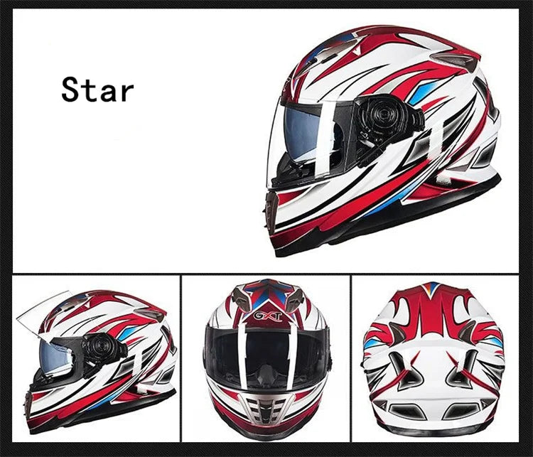 Full Face Motorcycle Helmets Latest Downhill Racing Motorbike Riding Casco Capacete De Moto DOT Approved For Men Women Kask GXT
