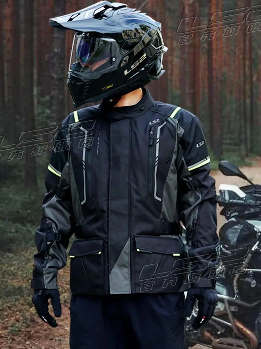 LS2 NARVIK motorcycle riding suit MJ147 men's motorcycle pull car fall waterproof motorcycle jacket