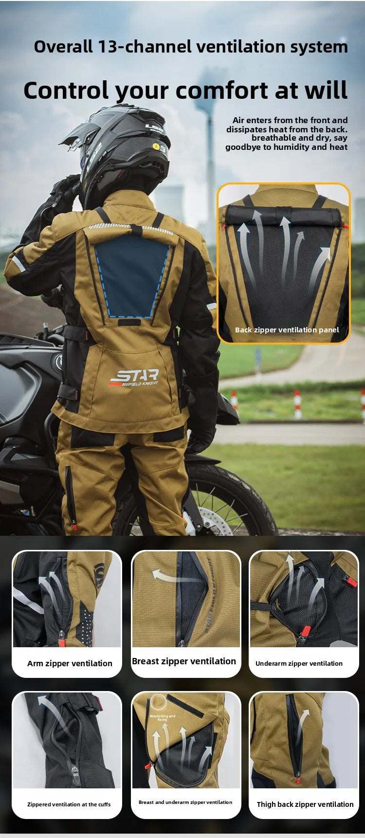 Motorcycle Riding Suit Men Rally Set Autumn Winter Windproof Waterproof Warm and Anti-fall Jacket and Pants M-5XL
