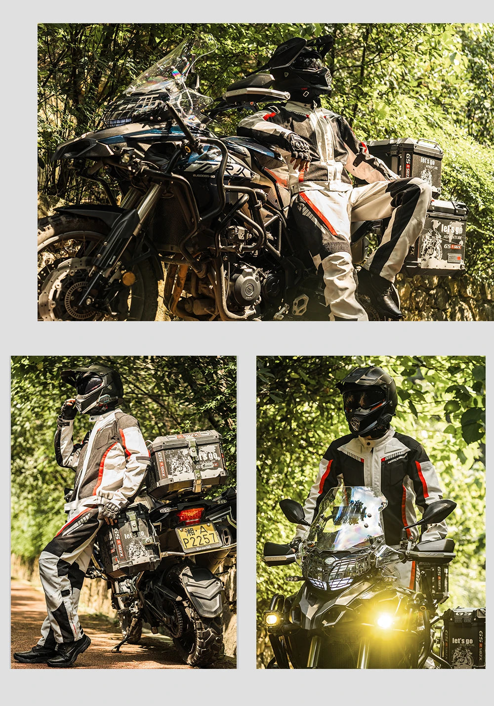 Waterproof Motorcycle Jackets Moto Jacket Pants Suit Motor Jacket For Men Women Interior Detachable Moto Clothes Keep Warm