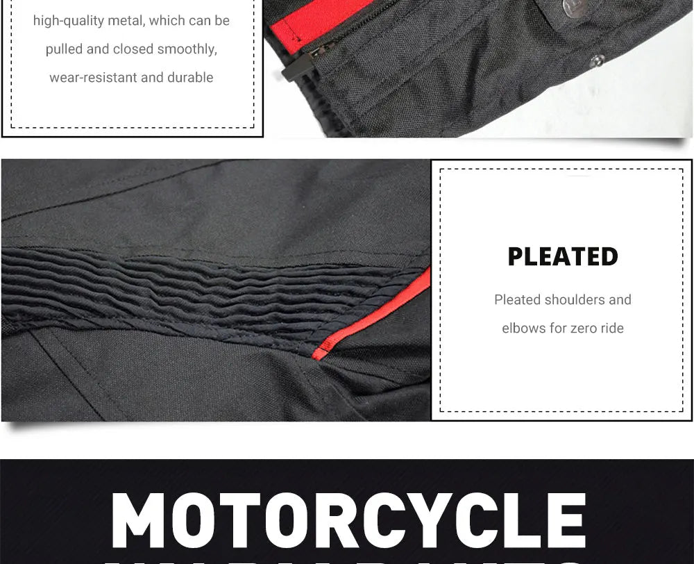 Waterproof Motorcycle Jacket Pant Suit Cold-proof Motorbike Jacket Men Motocross Riding Clothing CE Protective Gear Size M-5XL