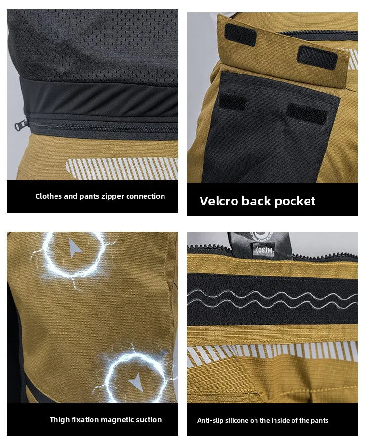 Motorcycle Riding Suit Men Rally Set Autumn Winter Windproof Waterproof Warm and Anti-fall Jacket and Pants M-5XL