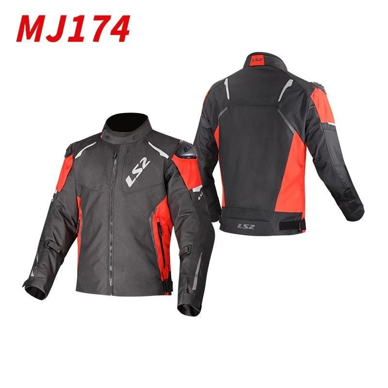 LS2 motorcycle jacket cycling rally racing suit waterproof and warm CE protective gear certification MJ174 motorcycle jacket