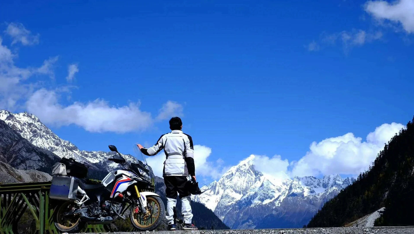 Motorcycle Jacket Pants Suit Men Cold-proof Waterproof Winter Motorbike Riding Moto Jacket Protective Gear Armor Clothing