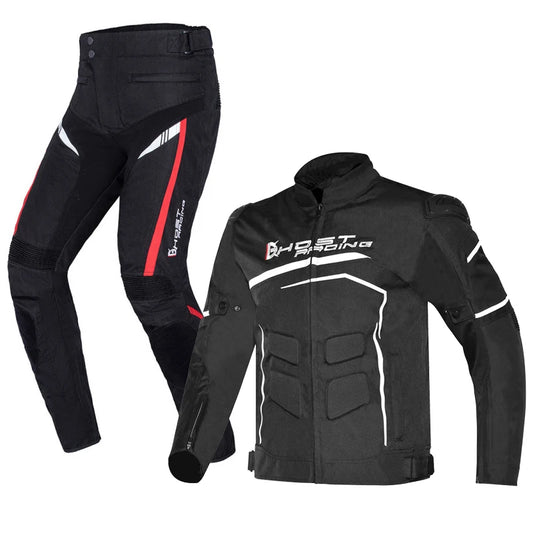 Motorcycle Racing Jacket Waterproof Dirt Bike Pants Set With Protection Racing Suit Motocross Jacket Motor Suit Protective Gear