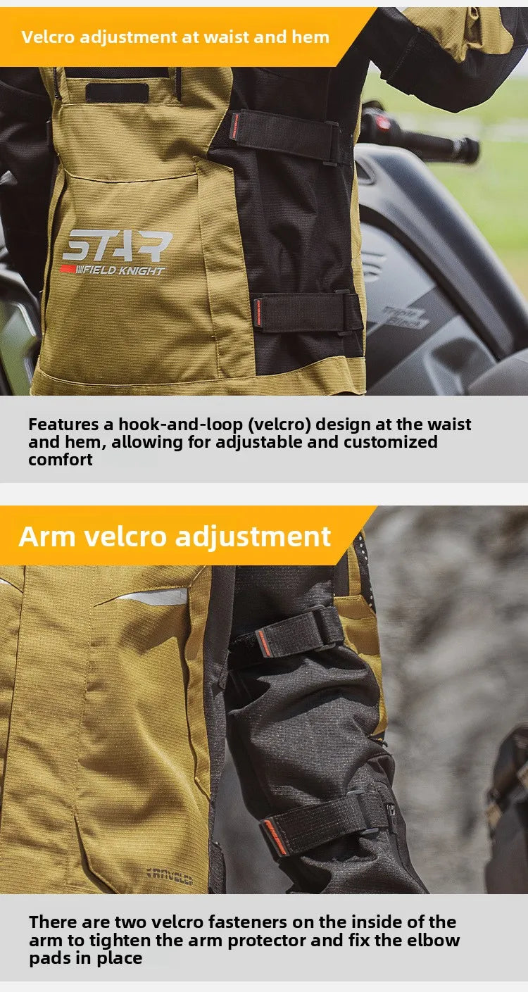 Motorcycle Riding Suit Men Rally Set Autumn Winter Windproof Waterproof Warm and Anti-fall Jacket and Pants M-5XL