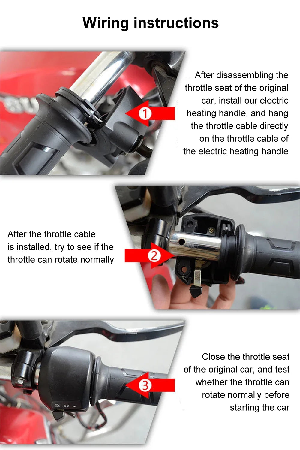 Motorcycle Hand Heated Grips Electric Molded Grips Scooter Moped Bar Hand Warmer 22mm motocross vespa Adjustable Hot Grip Handle