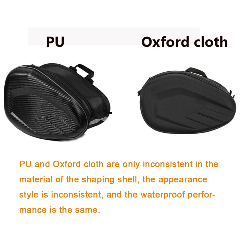 Motorcycle Saddlebags Waterproof Scooter Tail Luggage Suitcase Saddle Bag Motorbike Side Helmet Riding Travel Bags
