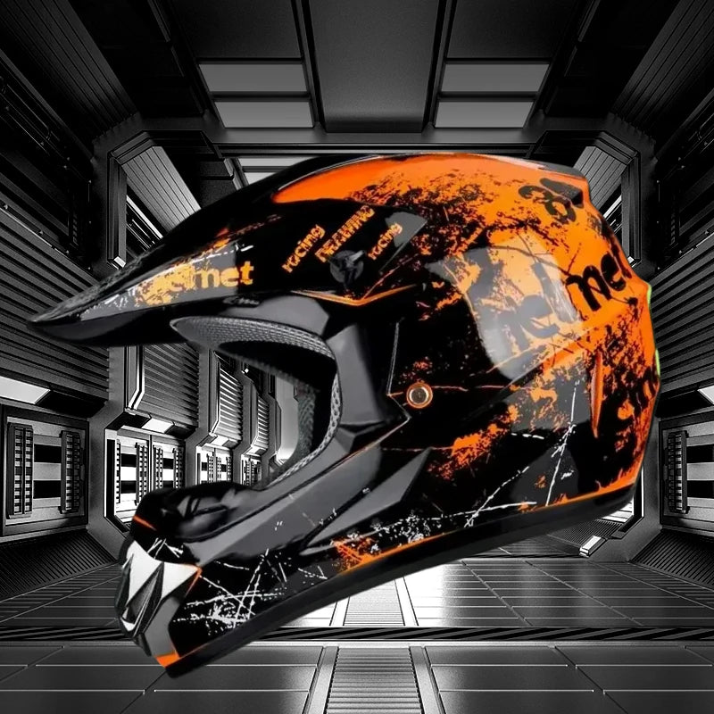 Motocross Off-road Motorcycle Child Full Helmet Children Helmets Casco Moto Off-road Protective Cycling Casque For Motobike Men