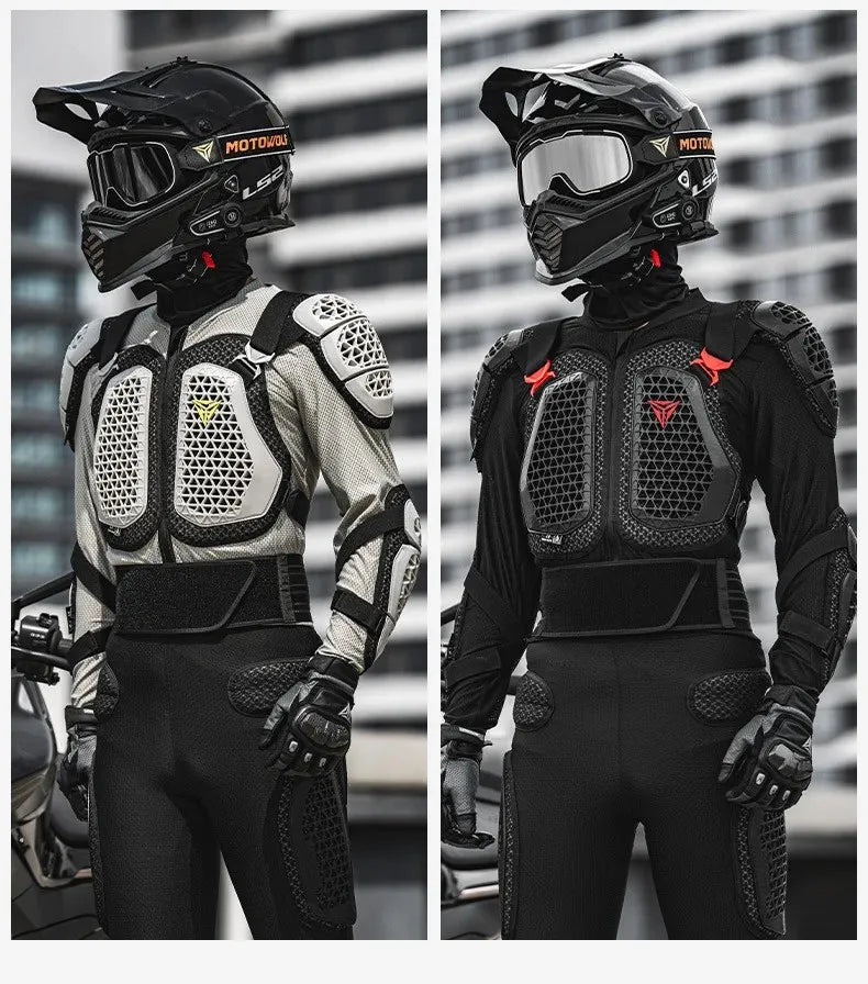 Motorcycle Body Armor Four Seasons Anti-fall Motorbike Riding Armor Full Body Equipment Motocross  Armor Protective Clothing