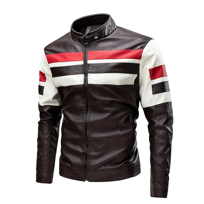 Personalized Outdoor Motorcycle Riding Suits for Young People, Spring and Autumn Stand - Collar Zipper Casual Jackets. M-5XL