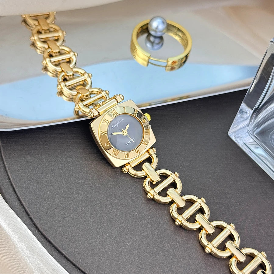 Elegant Square Women Quartz Watch Fashion Bracelet Band Ladies Wristwatches Reloj Mujer Girls Clock Gift